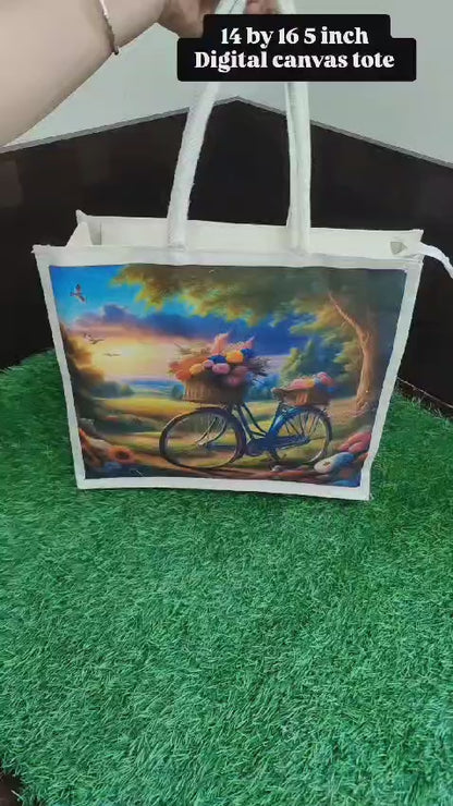 Jute Shopping Bags Set of 6