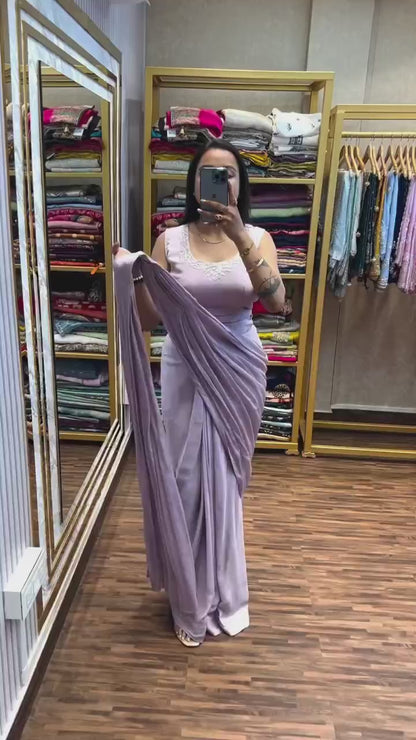 Readymade Saree Georgette