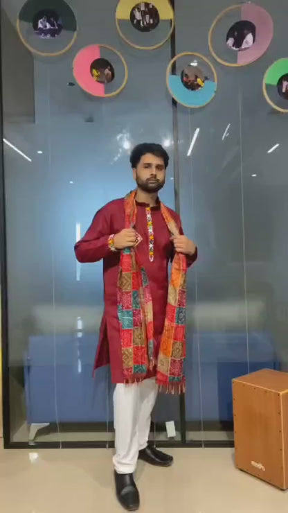 Navratri Men's Kurta & Dupatta