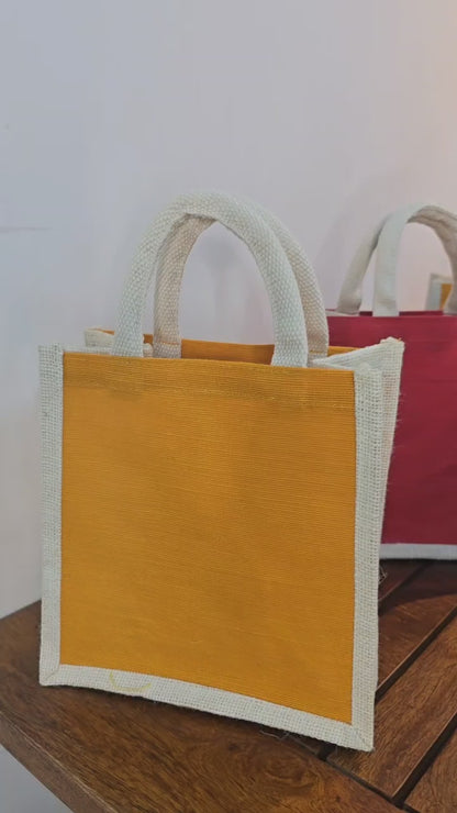 Small Plain Jute Bags Set of 25
