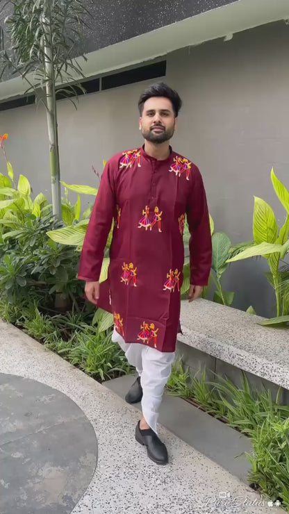 Men's Cotton Kurta with Dhoti