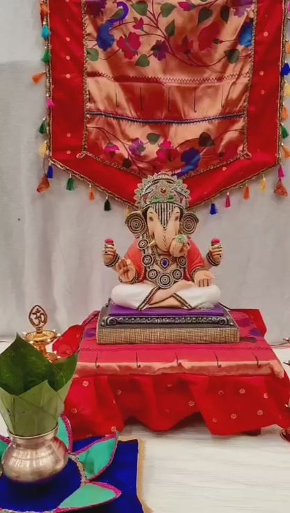 Ganpati Paithani Backdrops