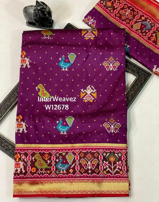 Banarasi Kathan Ikkat Style saree