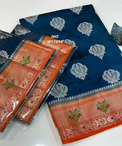 Semi Dupion Sarees