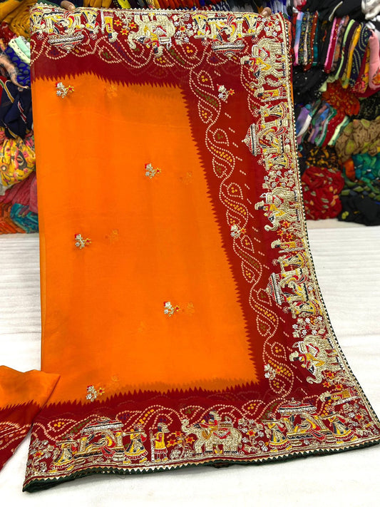 Bandhani Cotton Silk Sarees