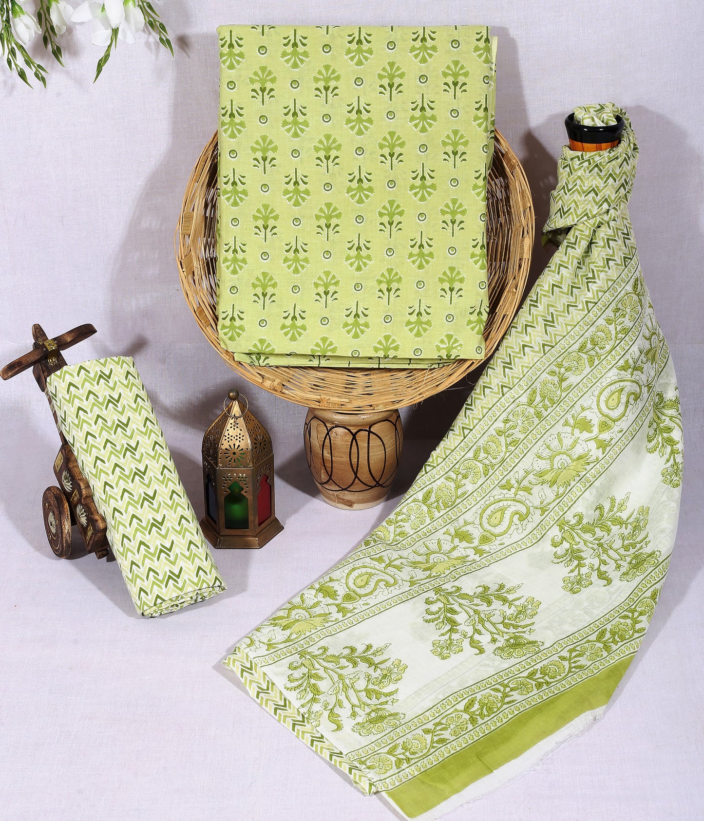 Cotton Bagru Print Dress Materials