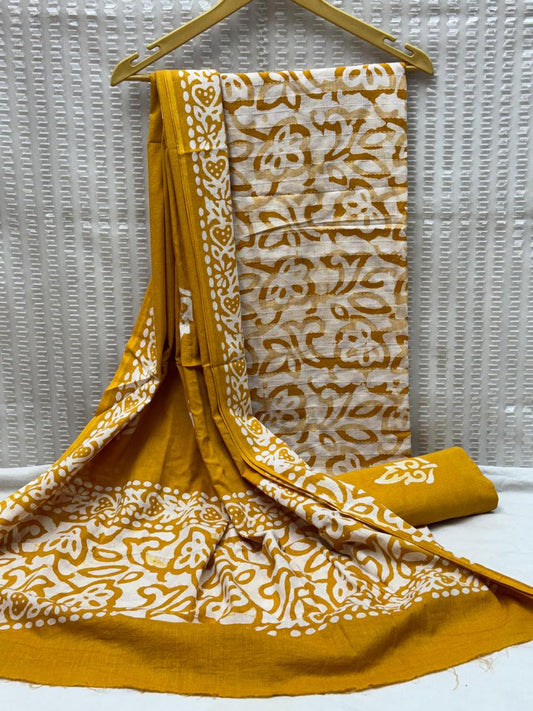 Batik cotton dress material