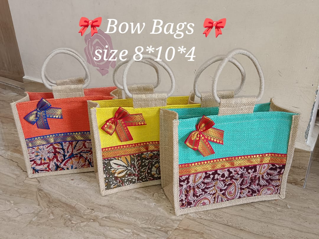Fancy Jute Gift Bags set of 5