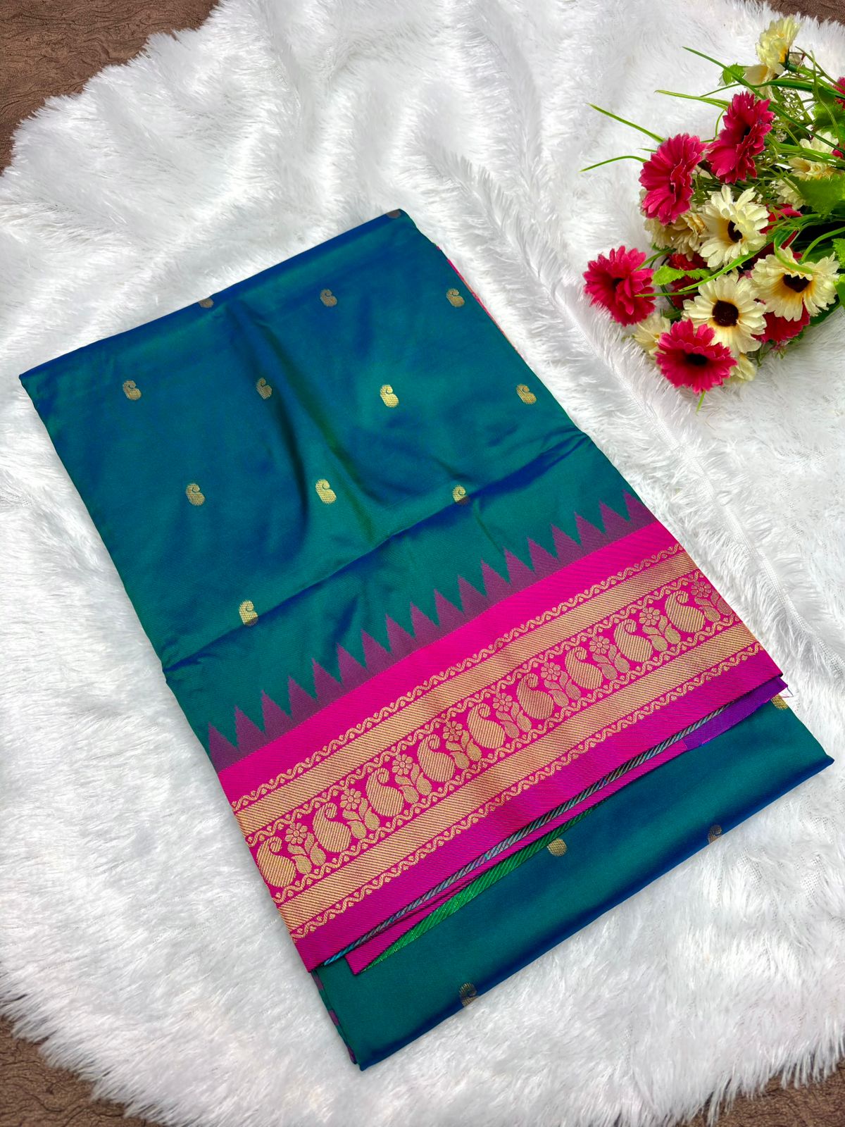 Kadiyal Paithani Silk Sarees