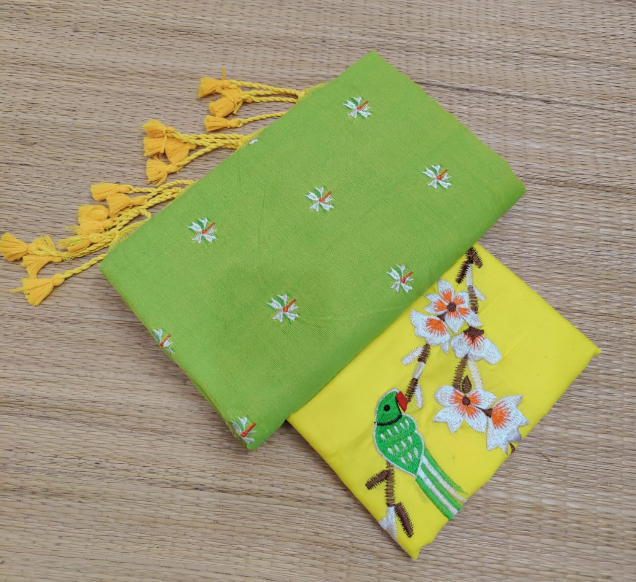 Khadi Cotton Shiuli Sarees