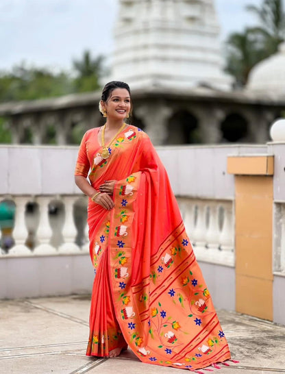 Kadiyal Paithani Silk Sarees