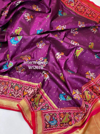 Banarasi Kathan Ikkat Style saree