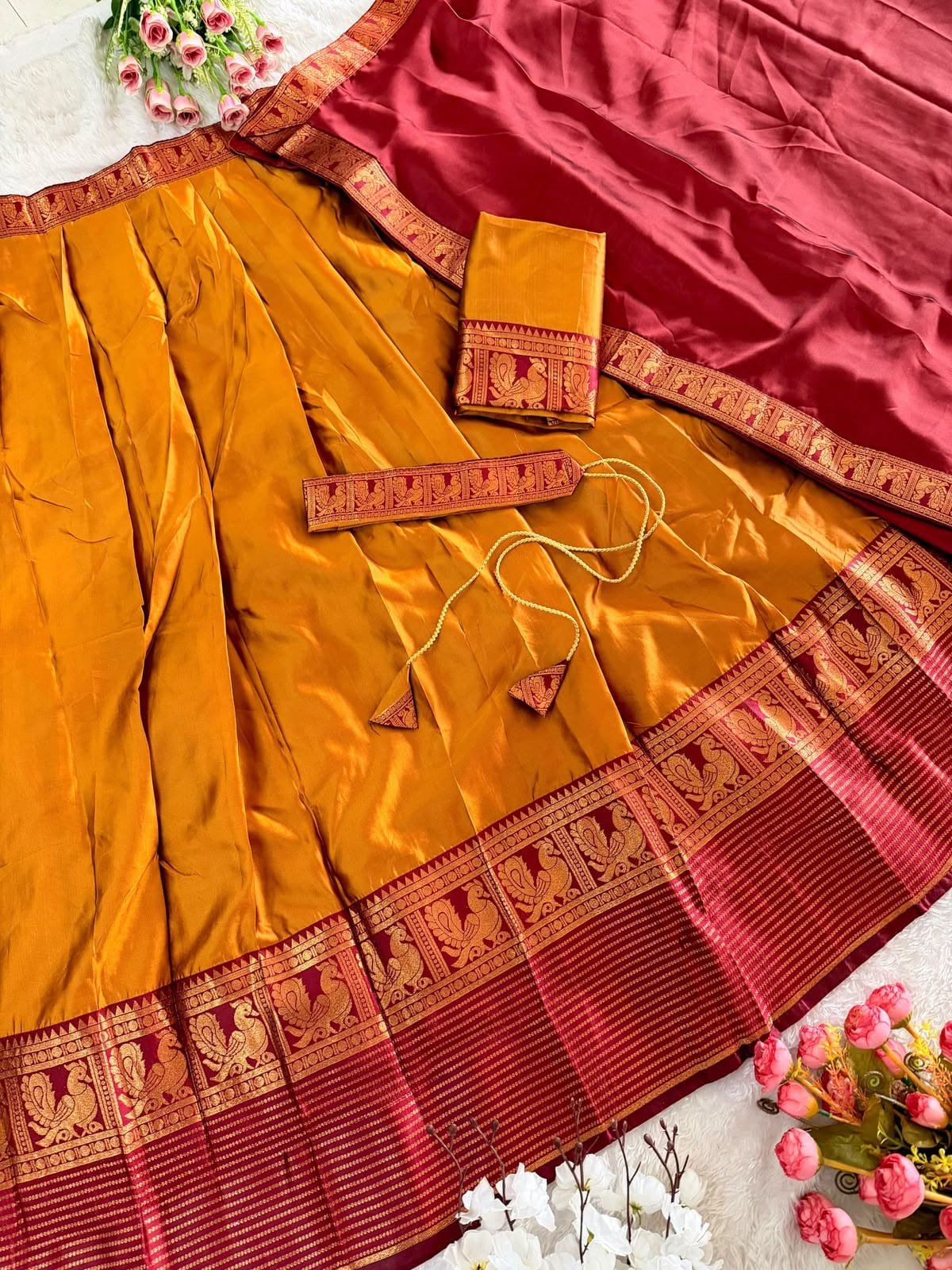 Kanjivaram Silk Half Saree sets