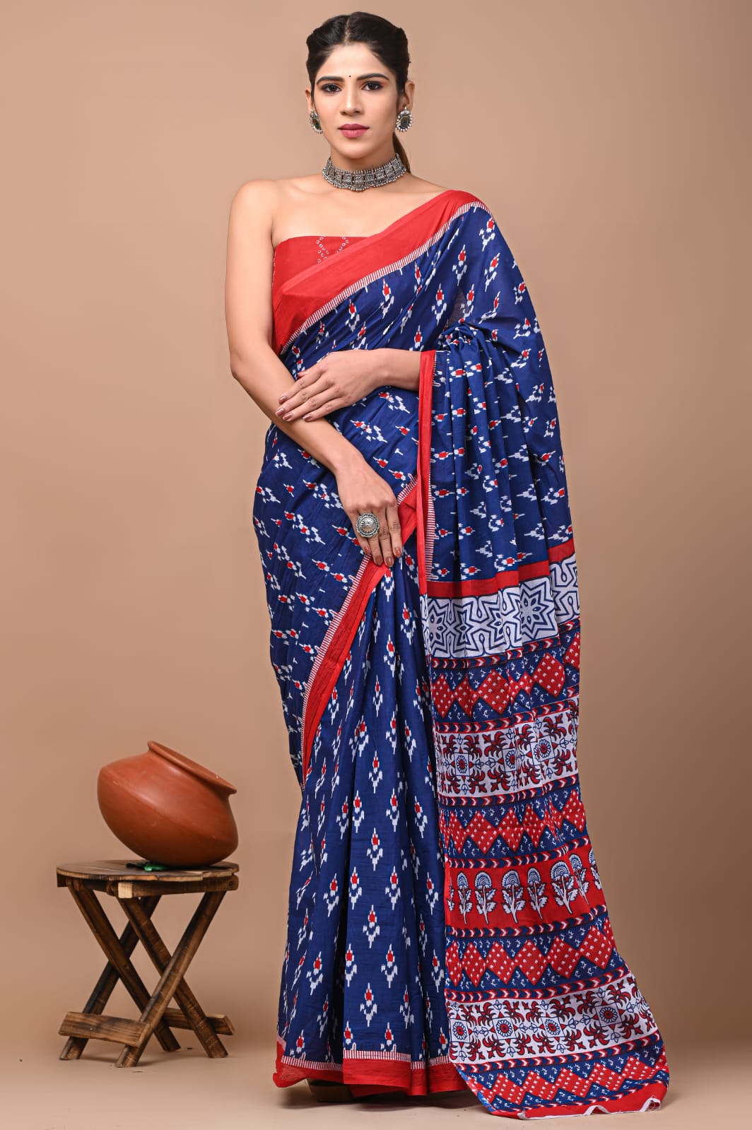 Cotton Mul Mul Sarees with Blouse