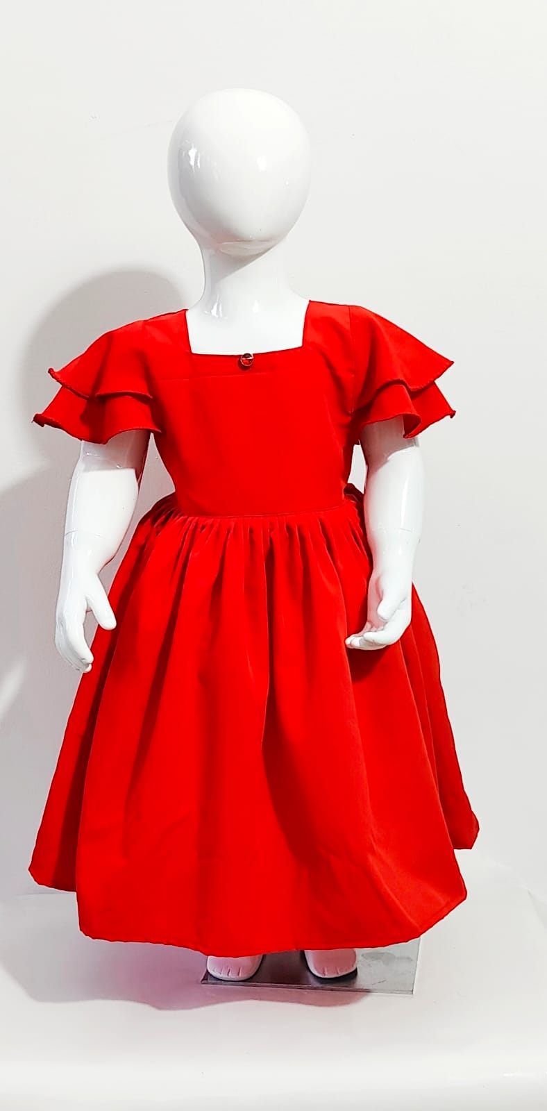 Christmas Kids Crepe Frocks