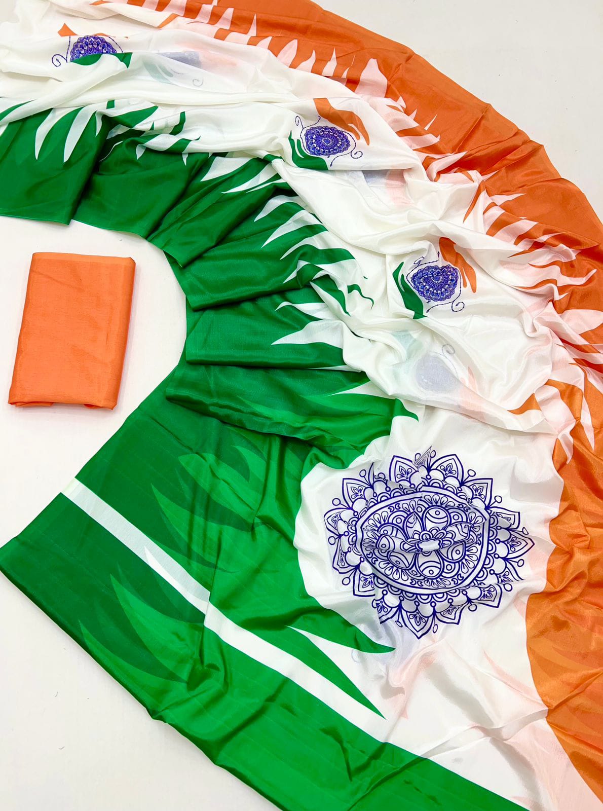 Tiranga Semi Silk Saree