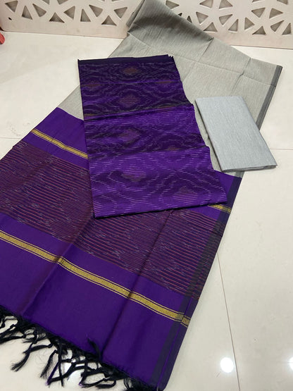 Ikkat Soft Silk Dress Materials