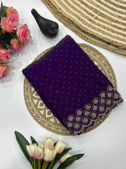 Chinon Silk Saree