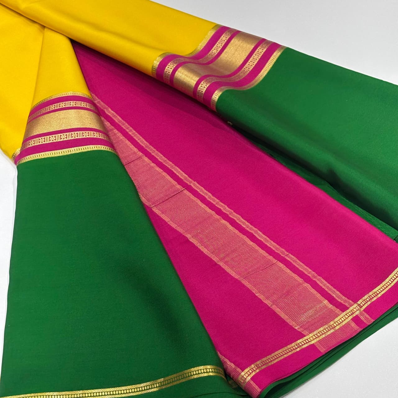 KSIC 3D Pattern Pure Mysore Silk Sarees