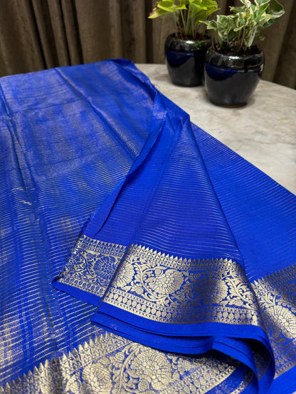 Semi Mysore Silk Checked Sarees