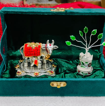 German Silver Kamadhenu Cow