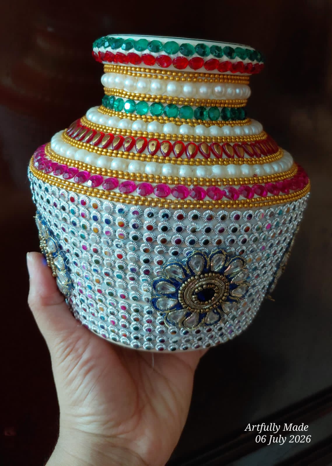 Hand Decorated Kalasam Pot