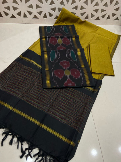 Ikkat Soft Silk Dress Materials