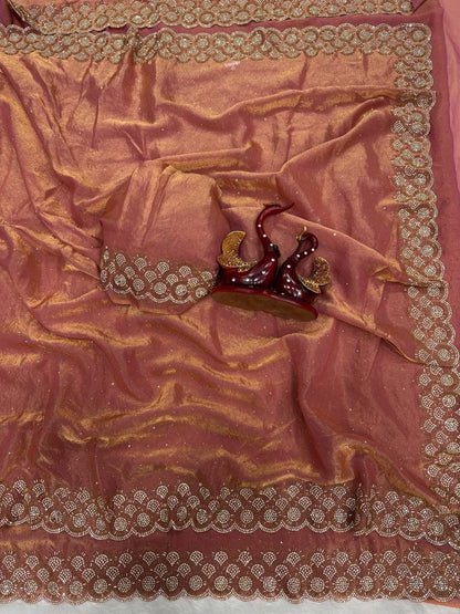 Chinon Silk Saree