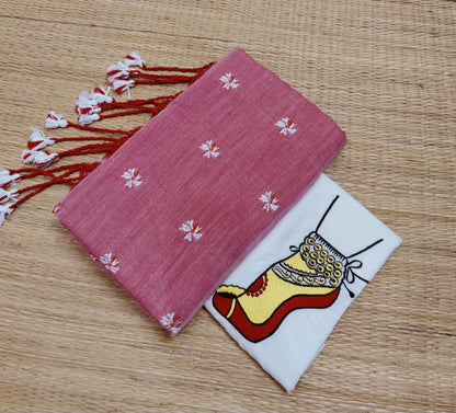 Khadi Cotton Shiuli Sarees