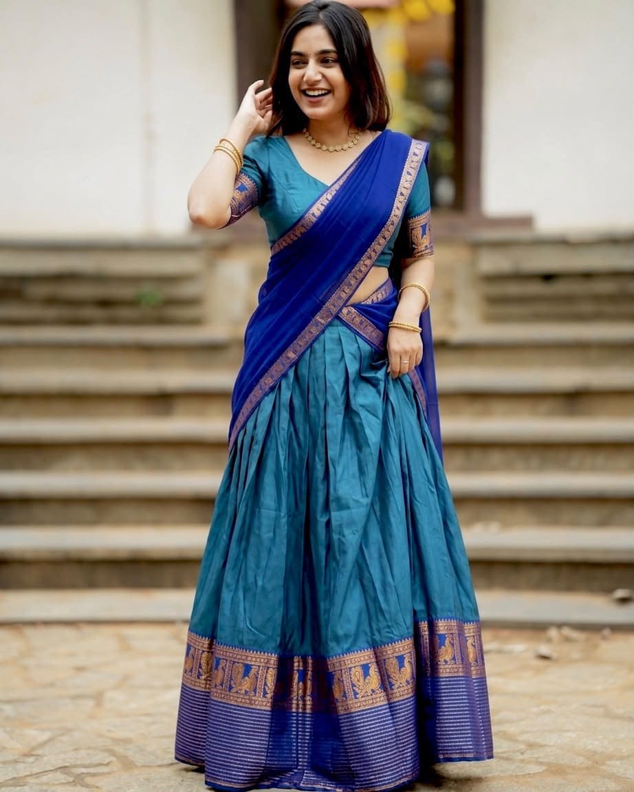 Kanjivaram Silk Half Saree sets