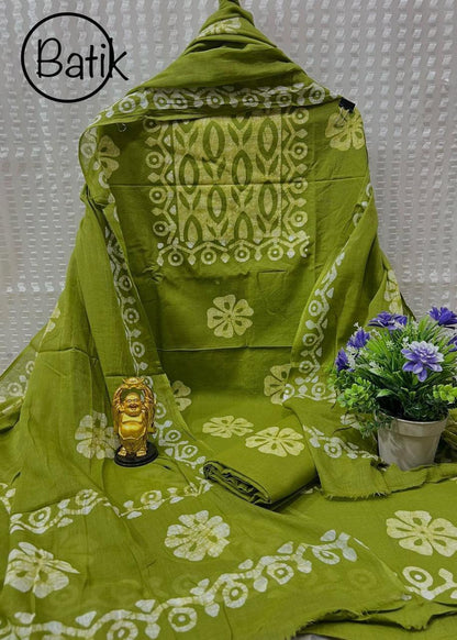 Batik cotton dress material