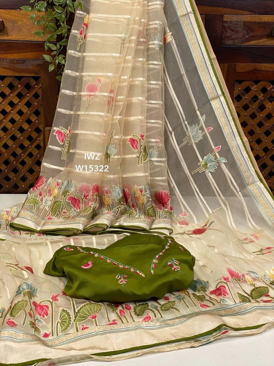 Softy Brasso Tissue Sarees