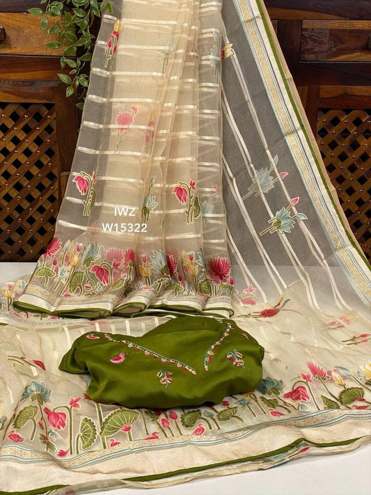 Softy Brasso Tissue Sarees