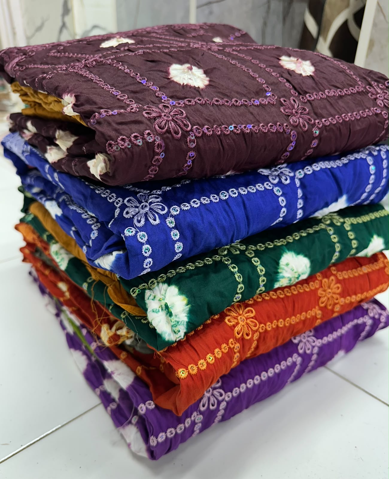 Bandhani Cotton Dress Material