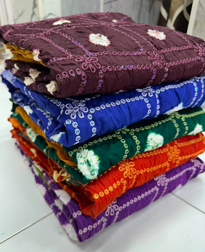 Bandhani Cotton Dress Material