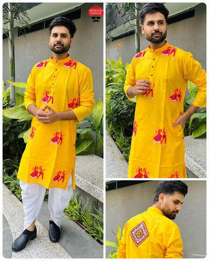 Men's Cotton Kurta with Dhoti