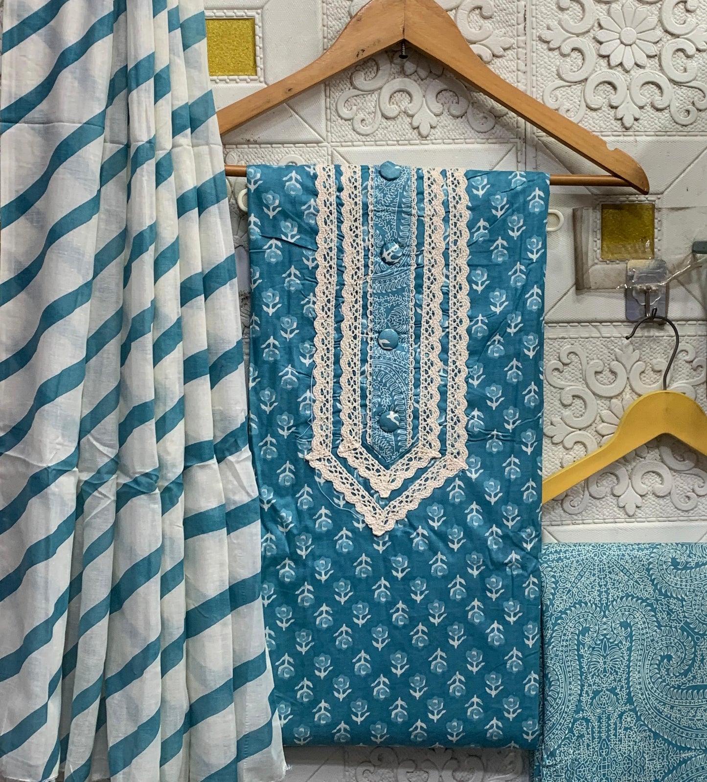 Gota Patti Pure Cotton Dressmaterials