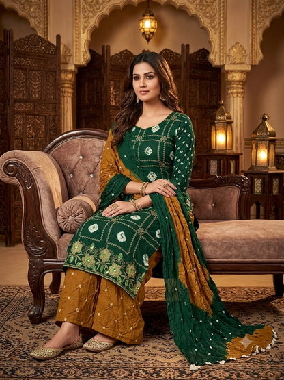Bandhani Cotton Dress Material