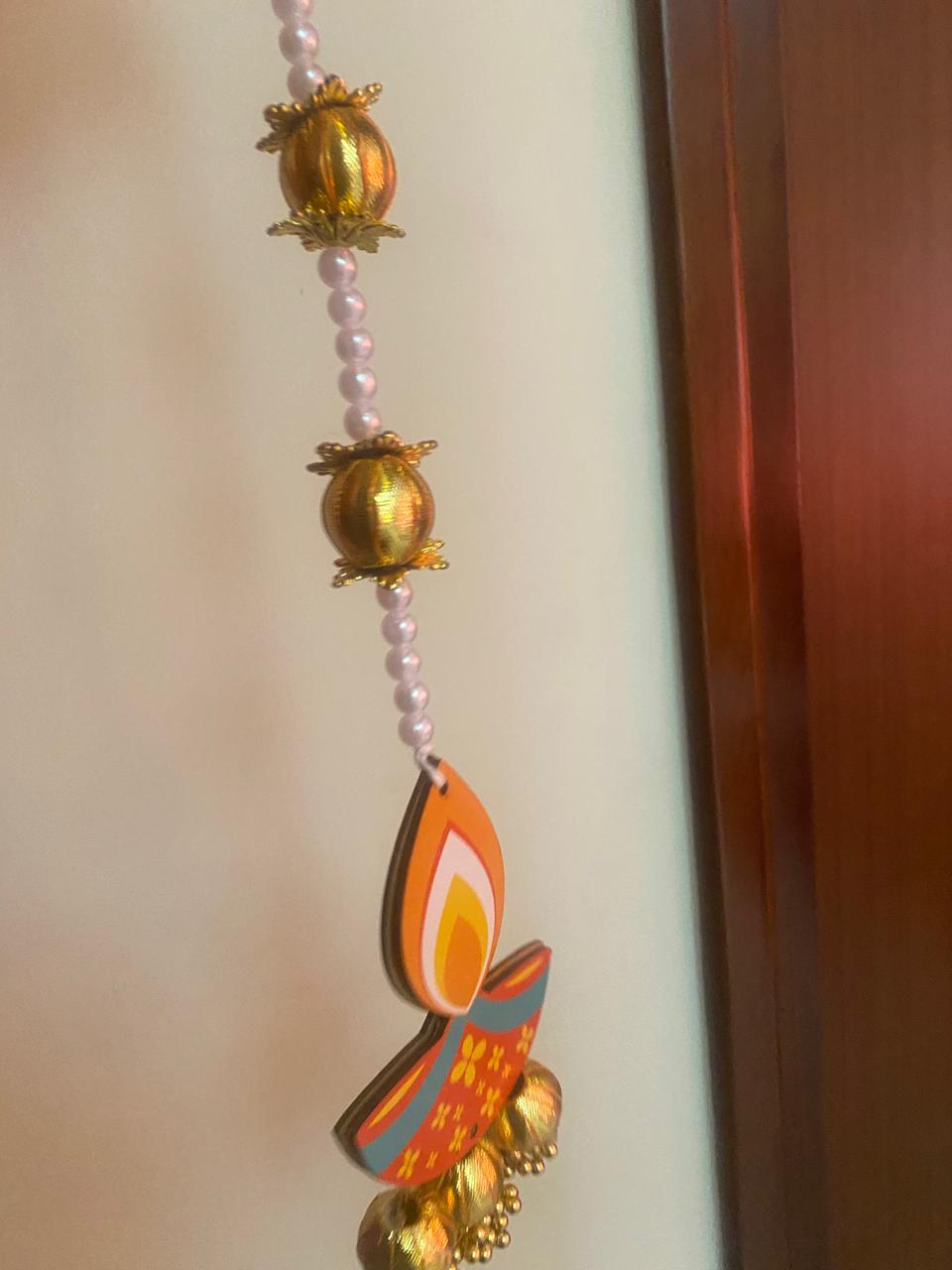 Diya Pearl Wall Hangings Set of 10