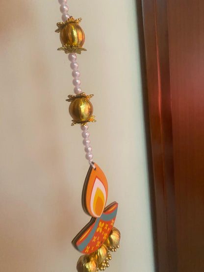 Diya Pearl Wall Hangings Set of 10
