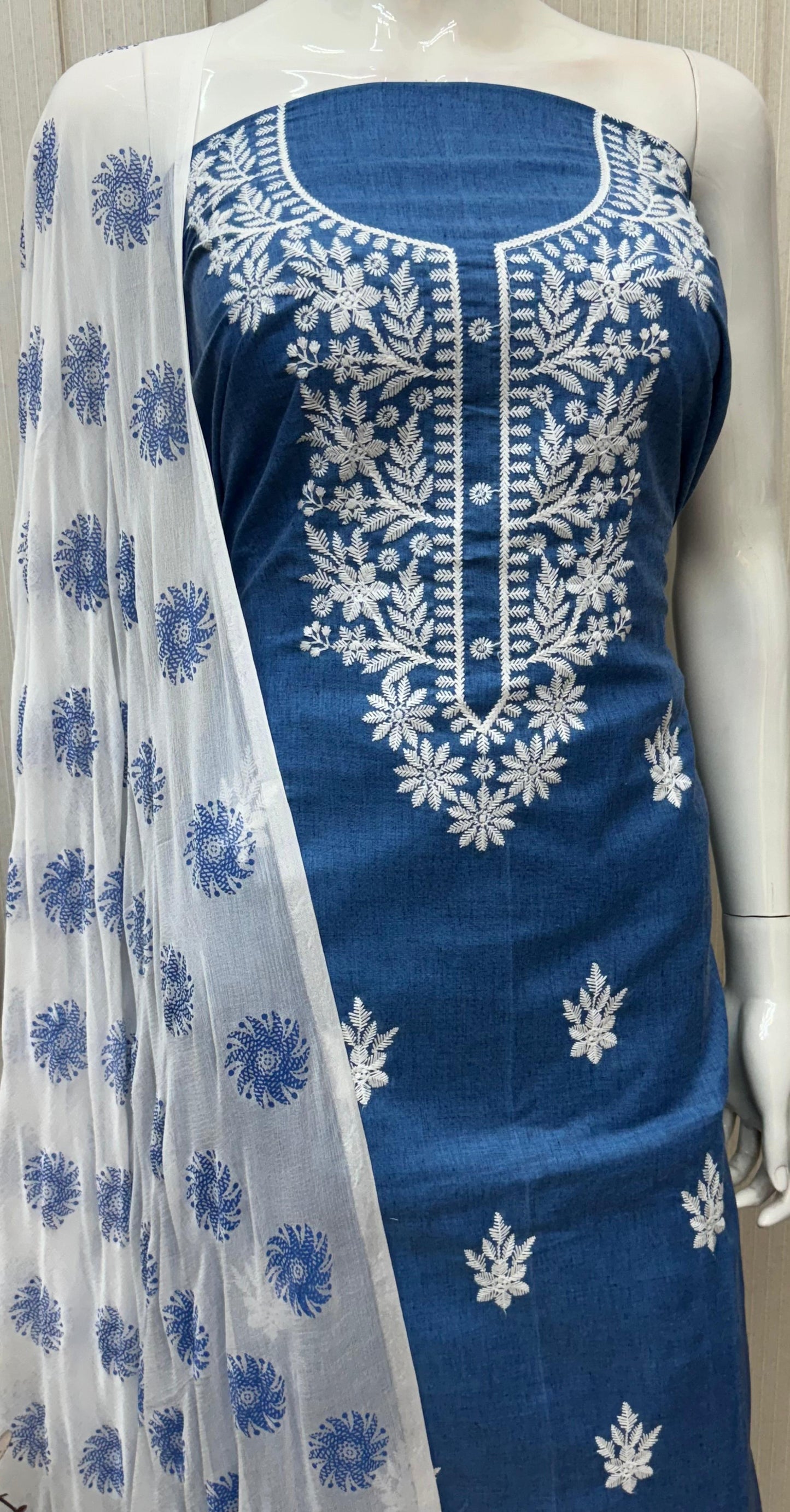Denim cotton dress material