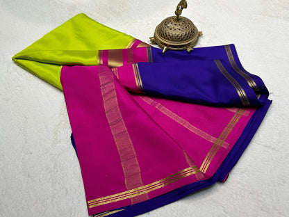 KSIC 3D Pattern Pure Mysore Silk Sarees
