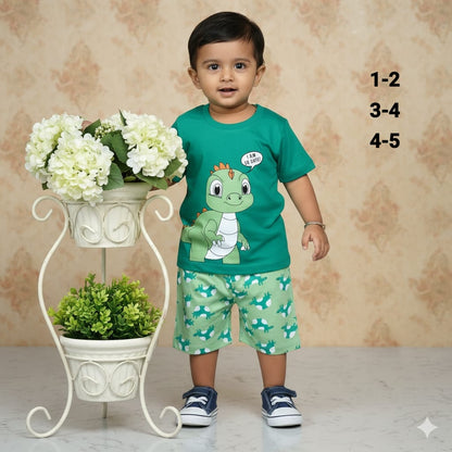 Boys Half Sleeve Cotton T Shirt and Shorts Sets
