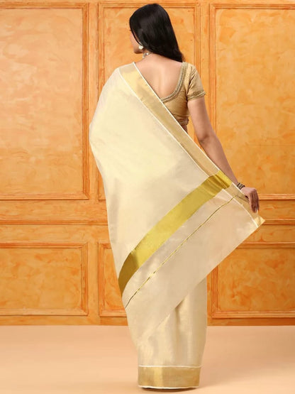 Kerala Kasavu Cotton Sarees