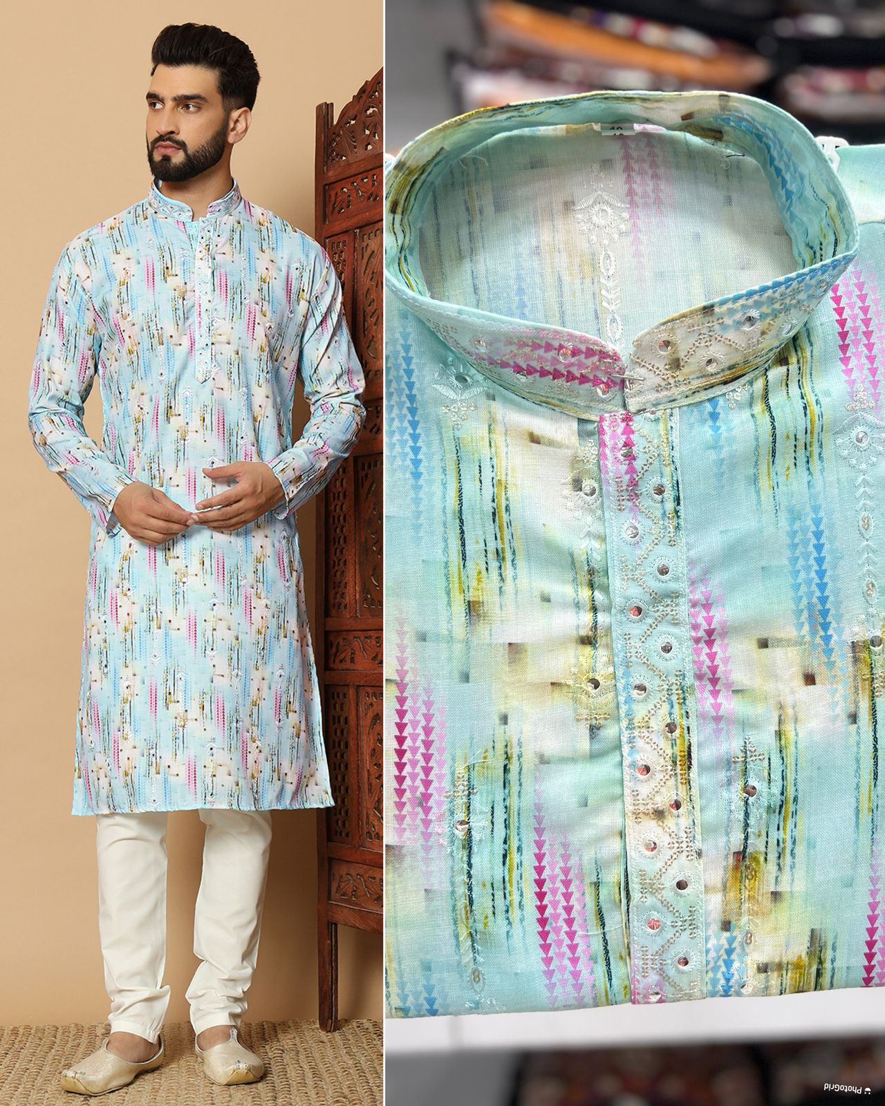 Men's Cotton Kurta with Pyjama