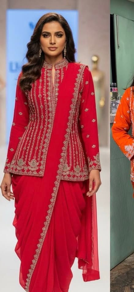 Readymade Saree Georgette
