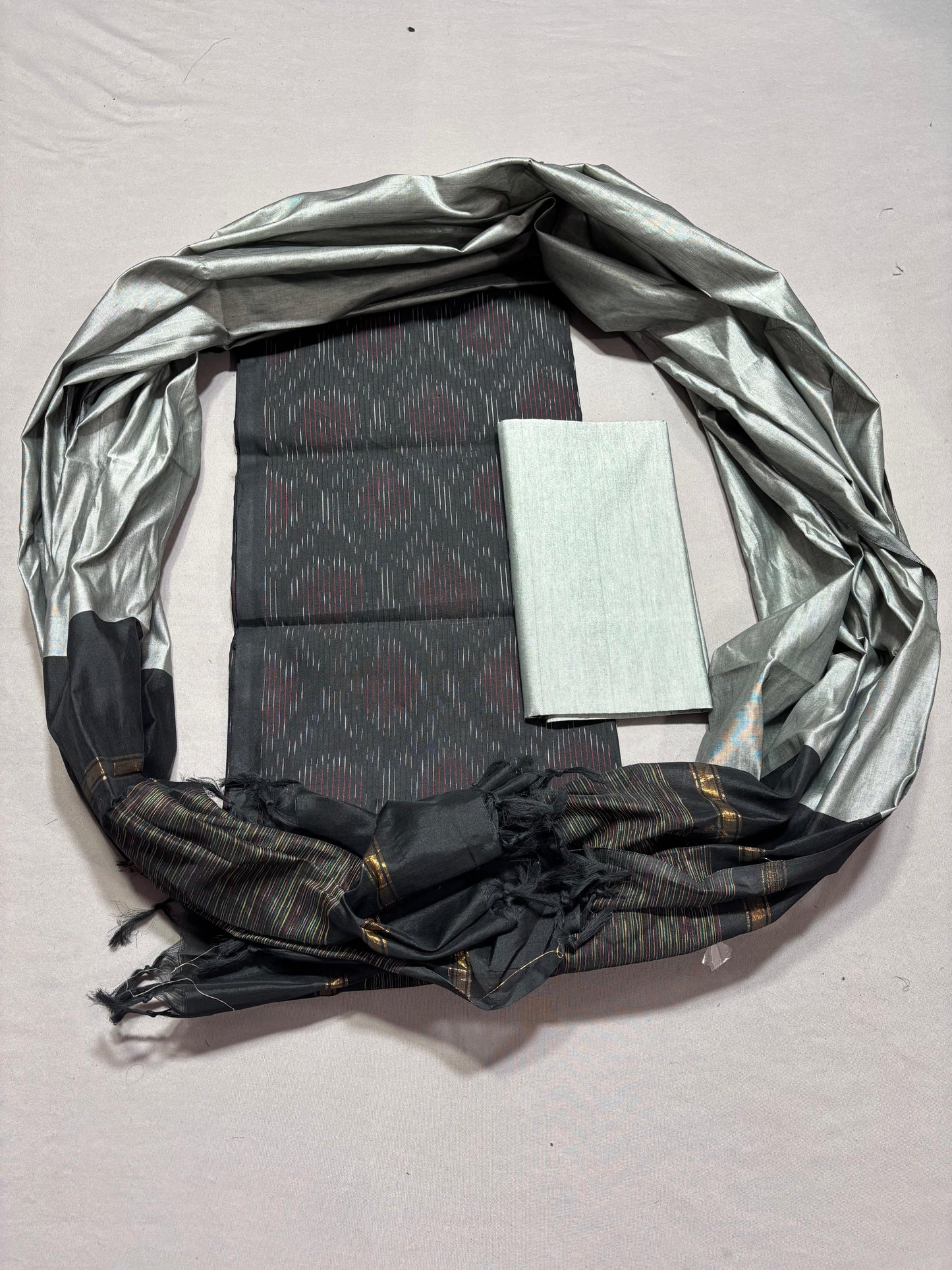 Ikkat Soft Silk Dress Materials