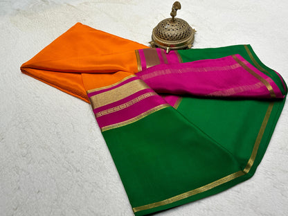 KSIC 3D Pattern Pure Mysore Silk Sarees