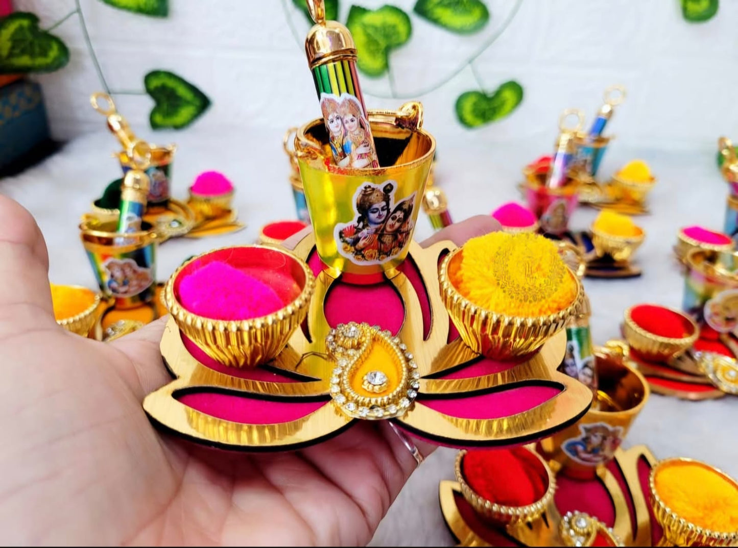 Holi Pooja Platters Set of 20