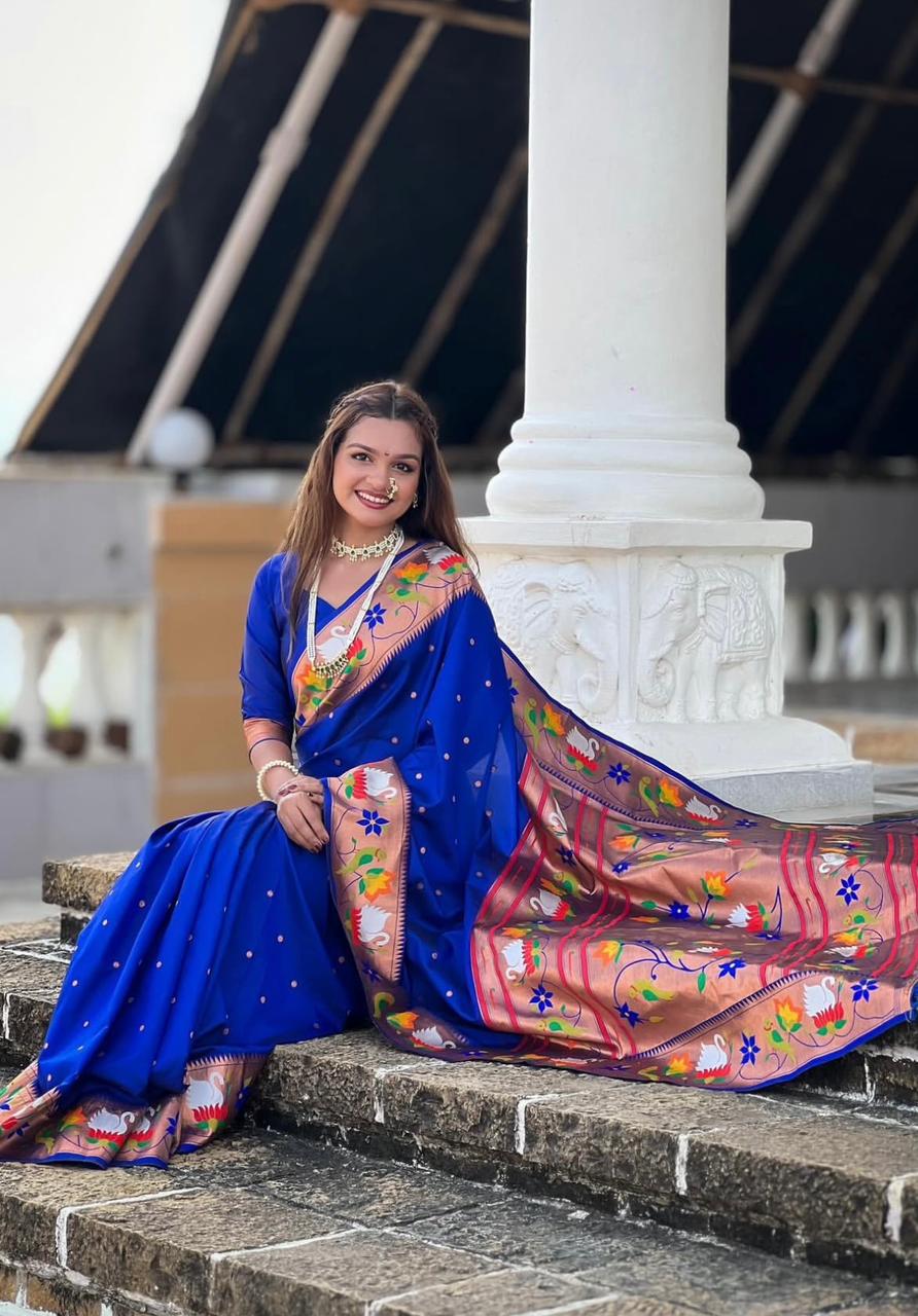 Kadiyal Paithani Silk Sarees